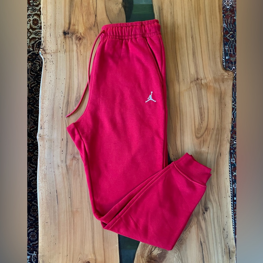 NWOT Jordan Red Joggers